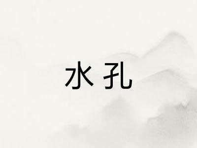水孔
