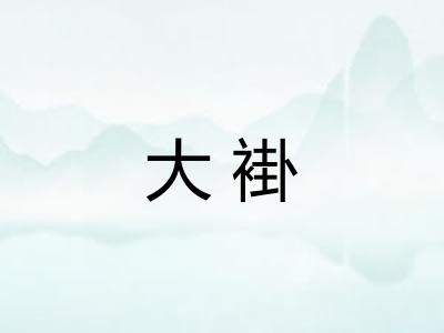 大褂 大褂