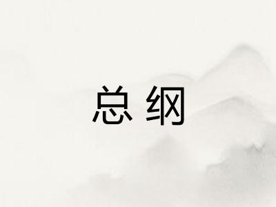 总纲