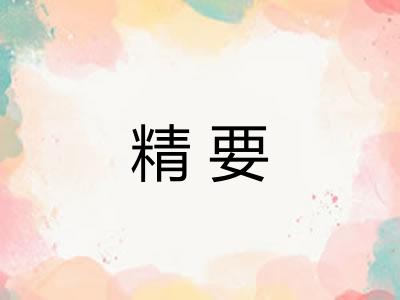 精要 精要