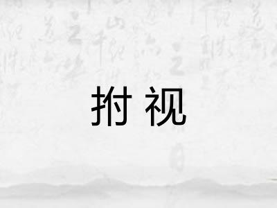 拊视 拊视