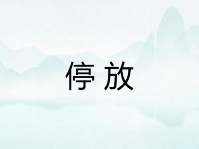 停放