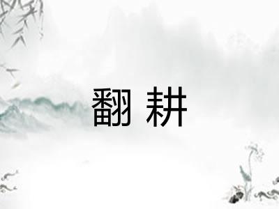 翻耕 翻耕