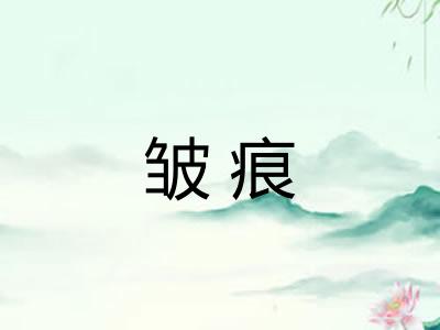 皱痕 皱痕