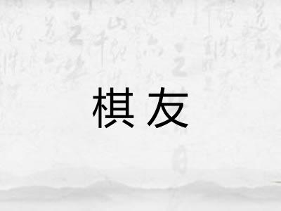 棋友 棋友