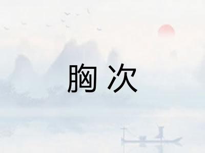 胸次