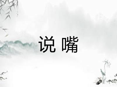 说嘴 说嘴
