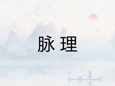 脉理