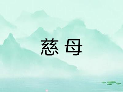 慈母 慈母
