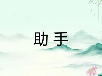 助手 助手