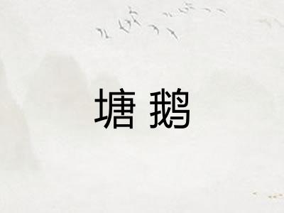 塘鹅