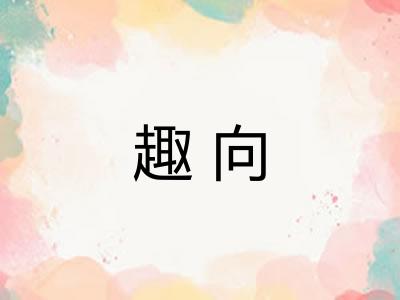 趣向 趣向