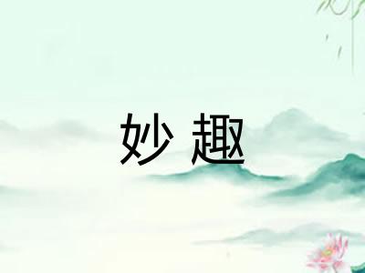 妙趣