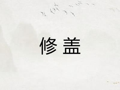 修盖