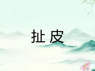 扯皮