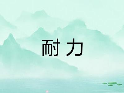 耐力