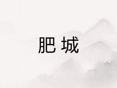 肥城 肥城