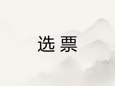 选票
