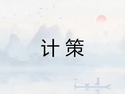 计策