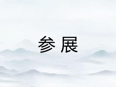 参展