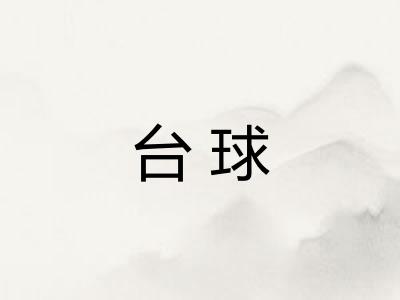 台球 台球