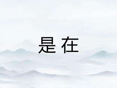 是在