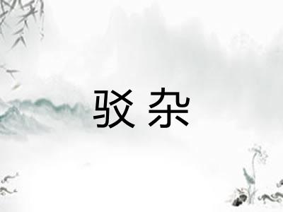 驳杂