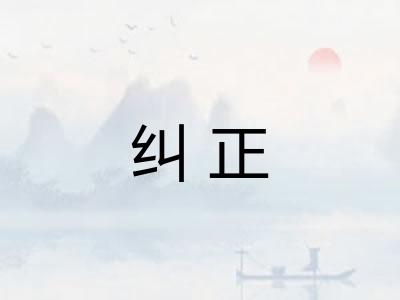 纠正
