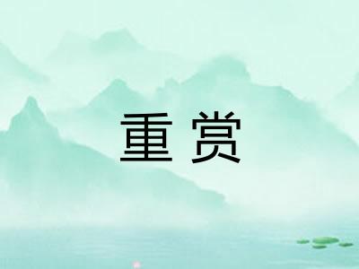 重赏 重赏