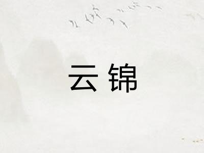 云锦 云锦