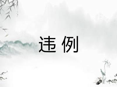 违例