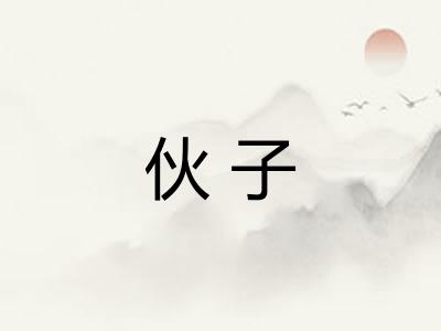 伙子 伙子