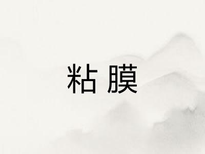 粘膜 粘膜