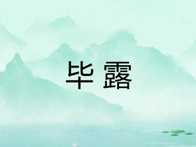 毕露