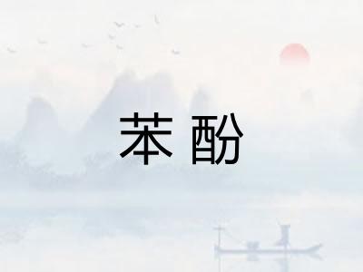 苯酚 苯酚