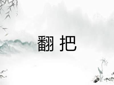 翻把 翻把