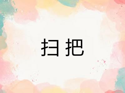 扫把 扫把