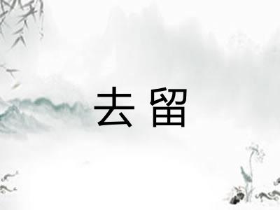 去留