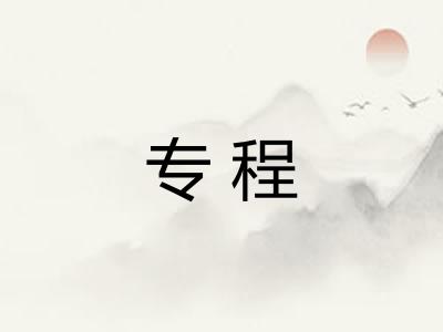 专程