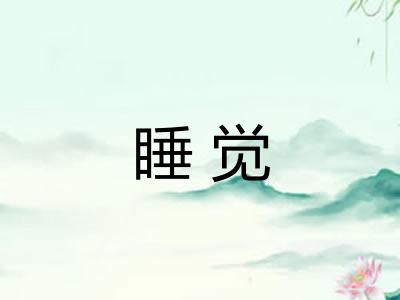 睡觉