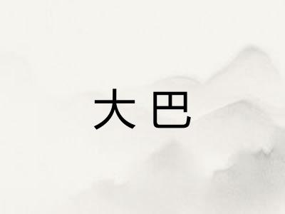 大巴 大巴