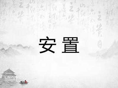 安置