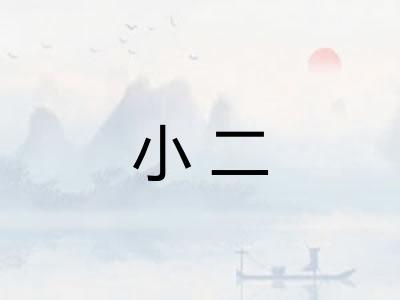 小二 小二