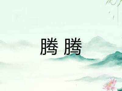腾腾 腾腾