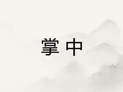 掌中 掌中