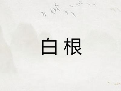 白根