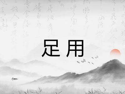 足用 足用
