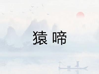 猿啼 猿啼