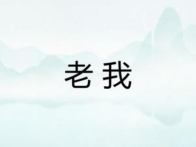 老我 老我
