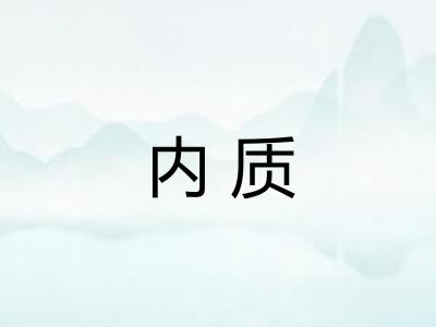 内质 内质